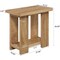 2-Tier Farmhouse Side Table with Storage Shelves End Table for Small Space